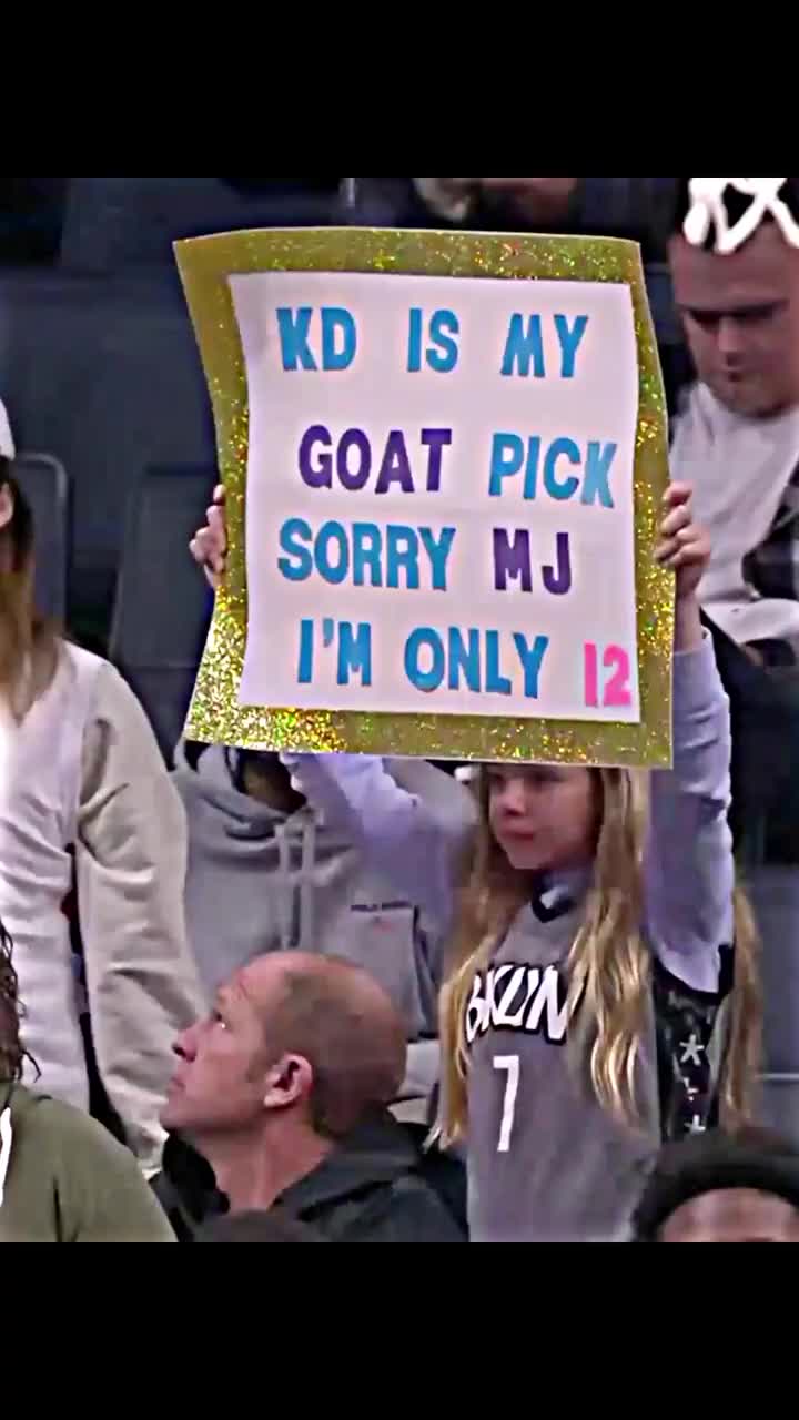 小球迷：KD你是我的GOAT，乔丹对不起，我才12岁