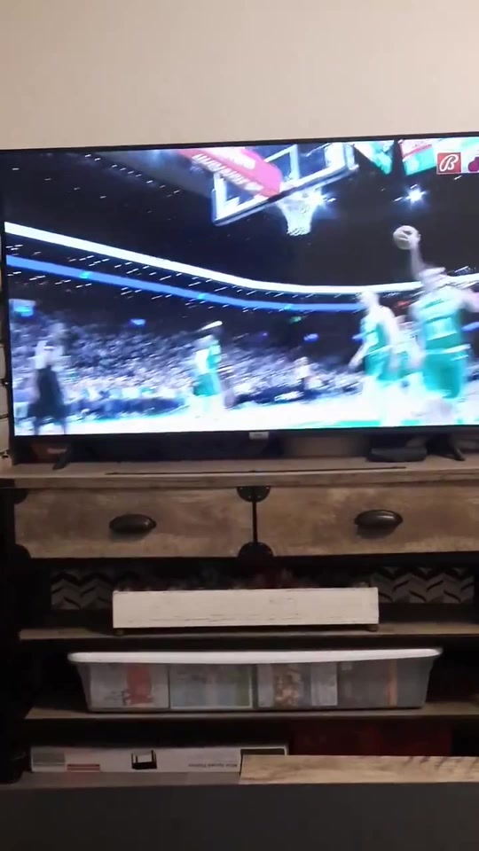 美国球迷晒塔图姆不友好动作：在空中推了哈克斯一把????