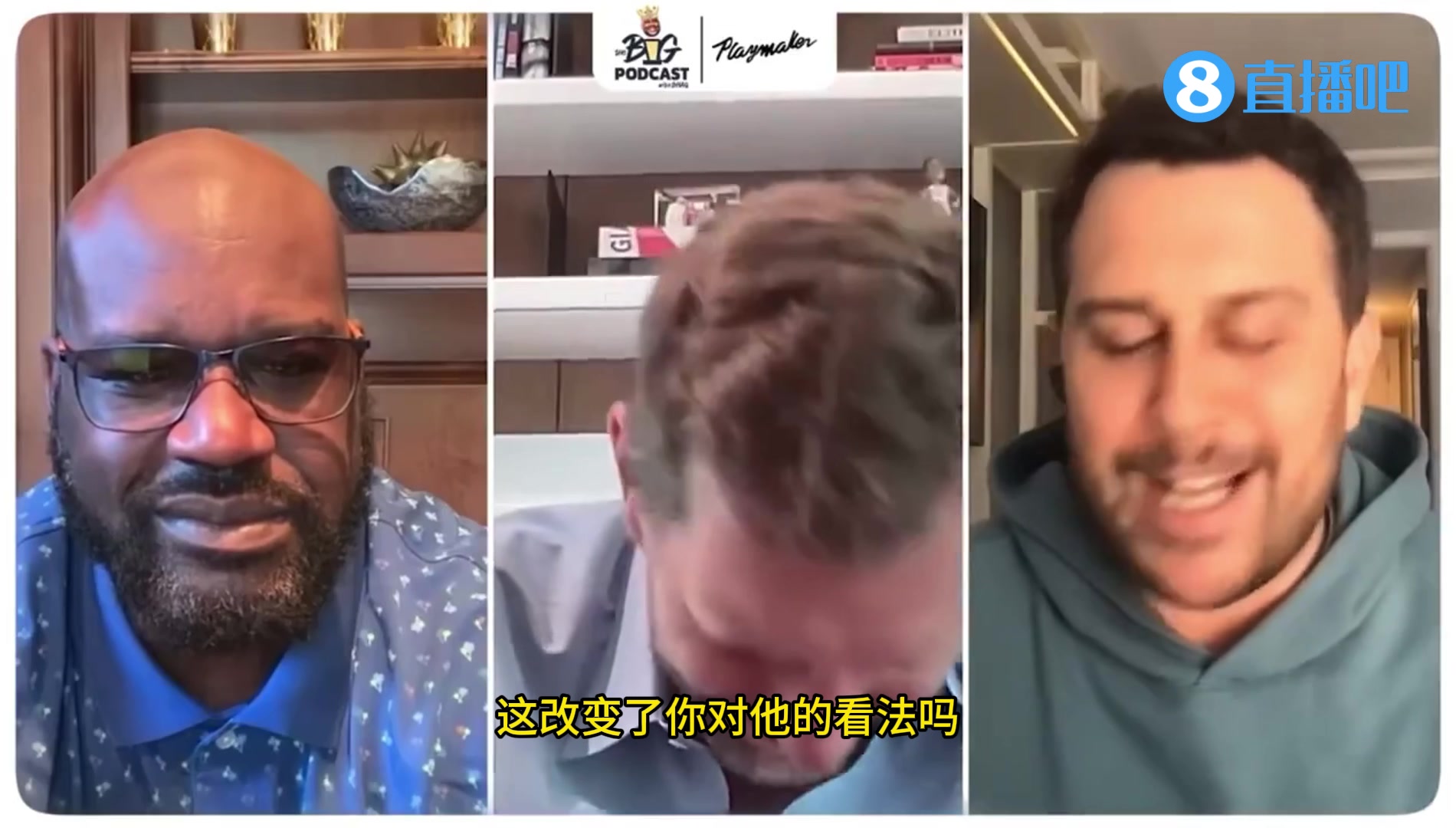 ????奥尼尔：第一次看到德克的老婆是黑人时，我才知道他也喜欢吃巧克力！