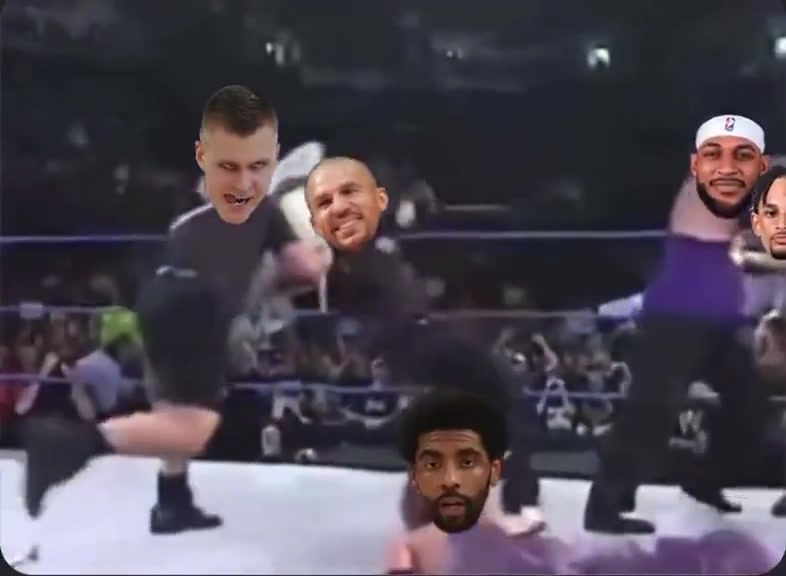 网友恶搞波津WWE干倒独行侠全队????????????