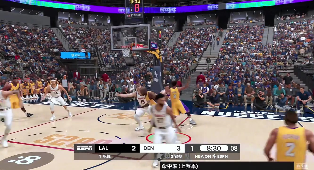 网友2K模拟奥尼尔打现在的NBA 暴扣约基奇尽显统治力????