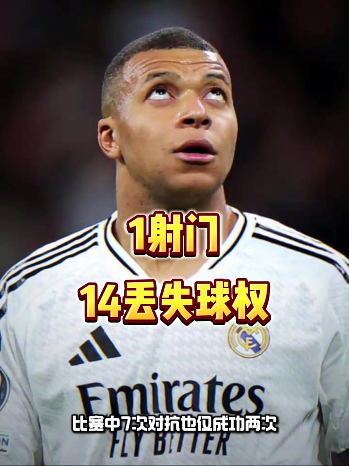 牙疼惹的祸？姆巴佩连续两场迷失，本场1射门14次丢失球权????