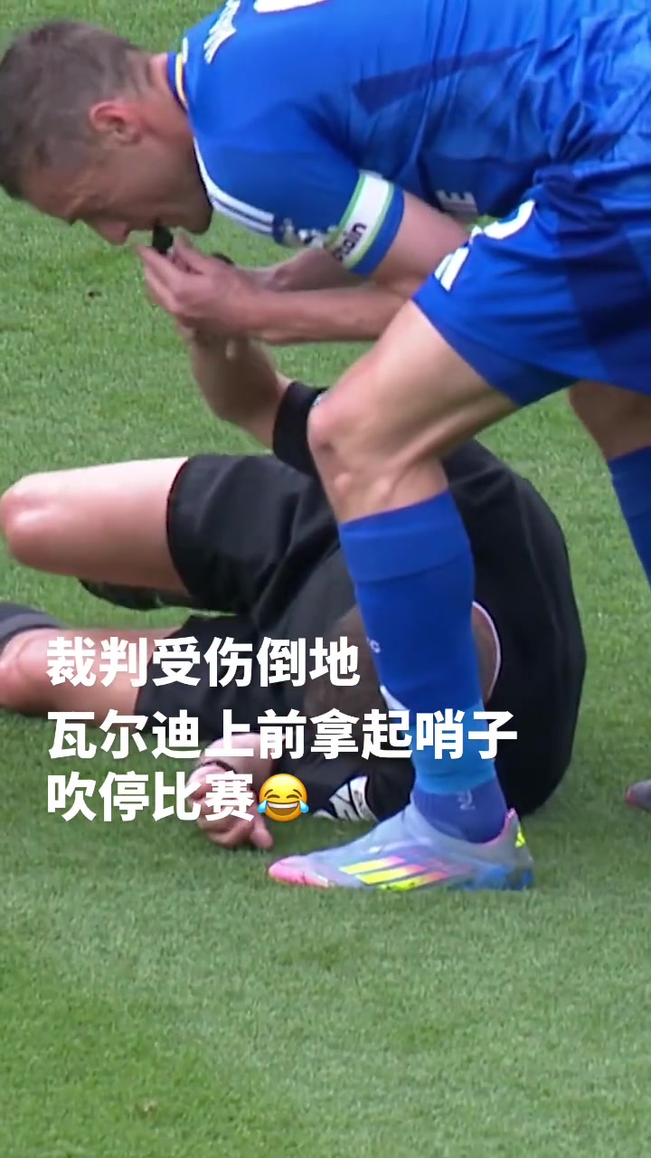 主裁：卧槽瓦尔迪你竟然和我间接接吻?瓦尔迪：管不了了，开冲