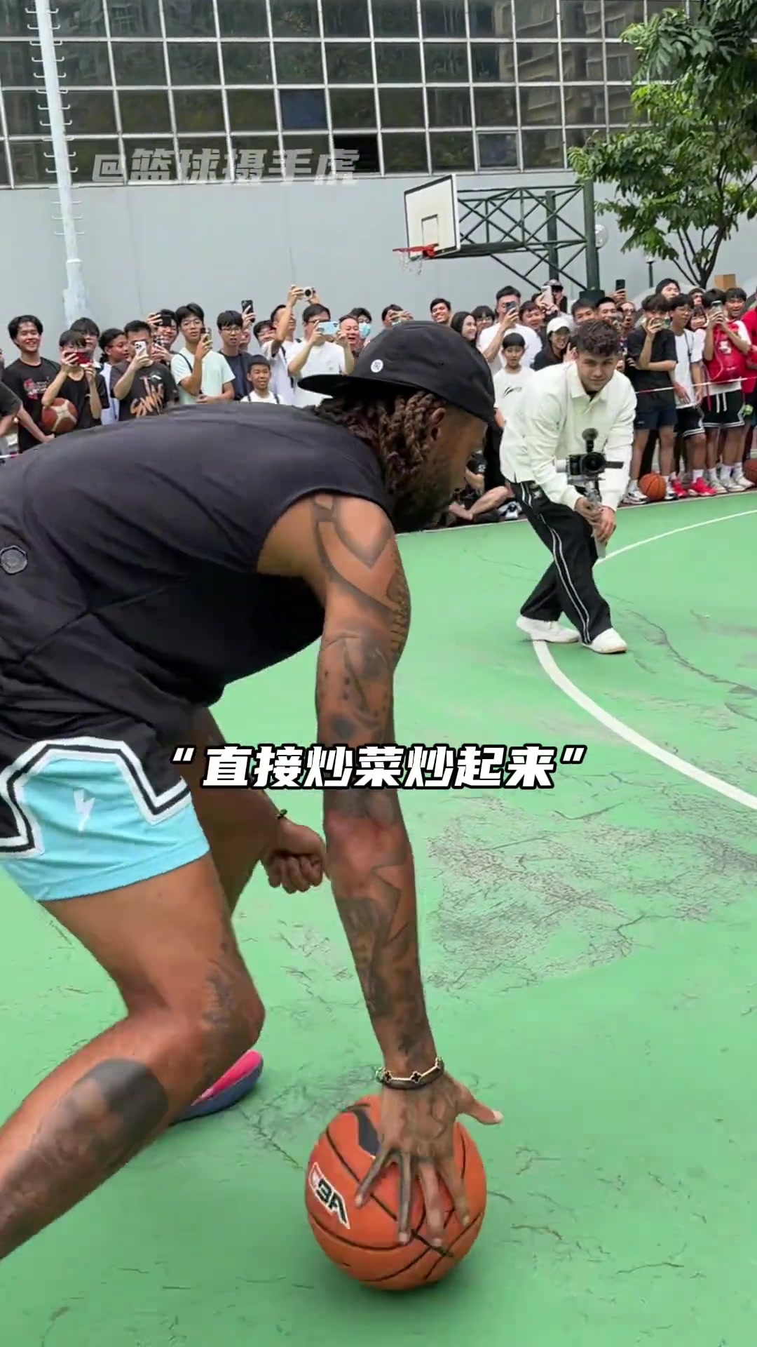 这就是NBA榜眼吗?近距离看拉塞尔的运球才知道有多么可怕！！