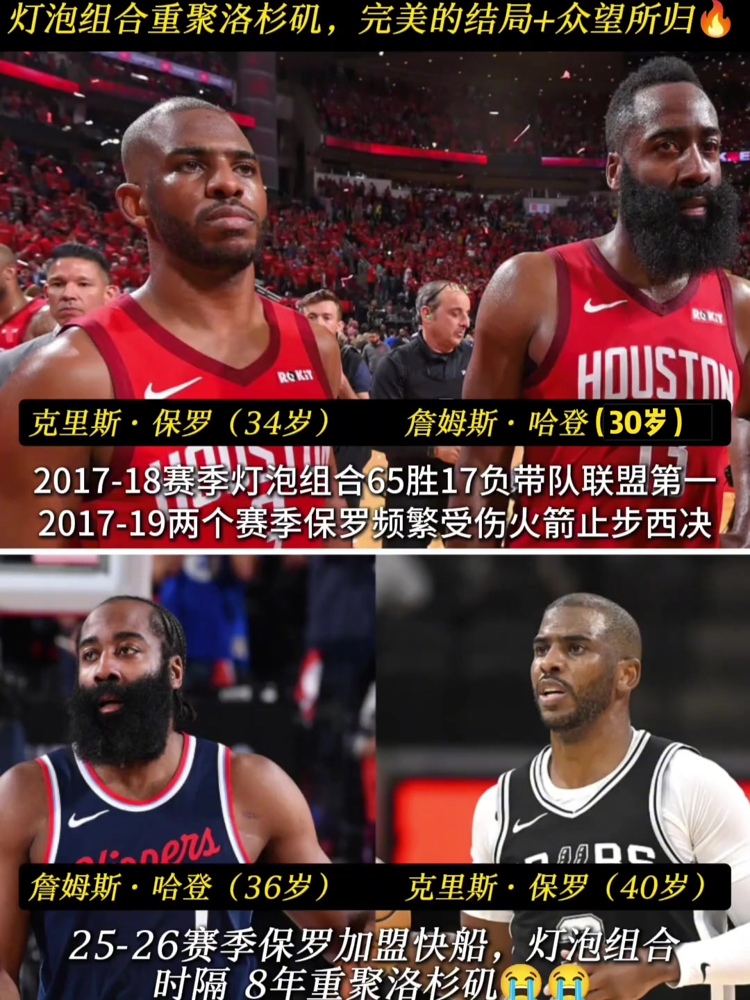 当年登炮组合曾率火箭联盟第一 时隔8年重聚还有机会夺冠吗?