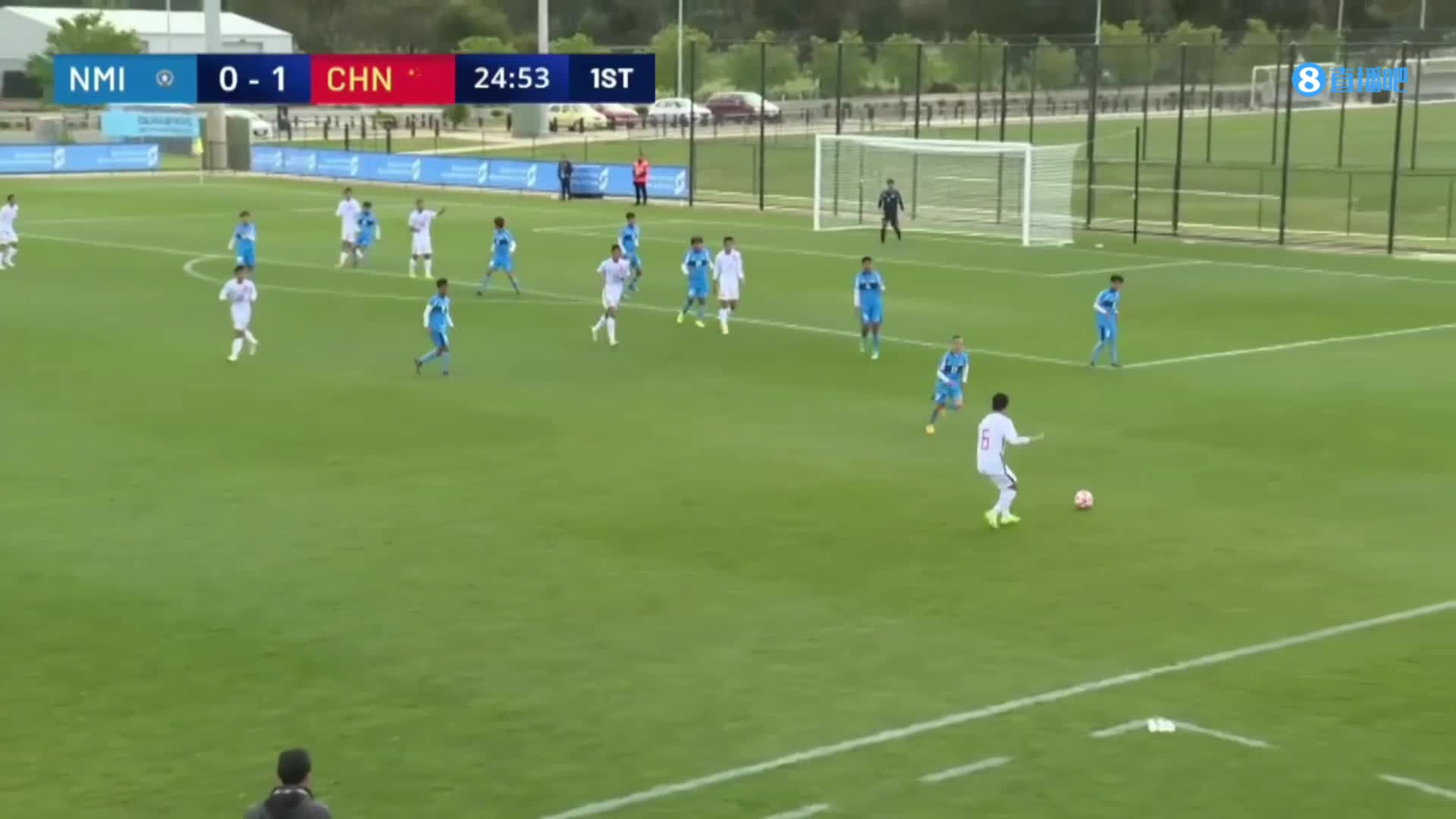 U17中国男足2-0领先！张俊杰门前抢点破门