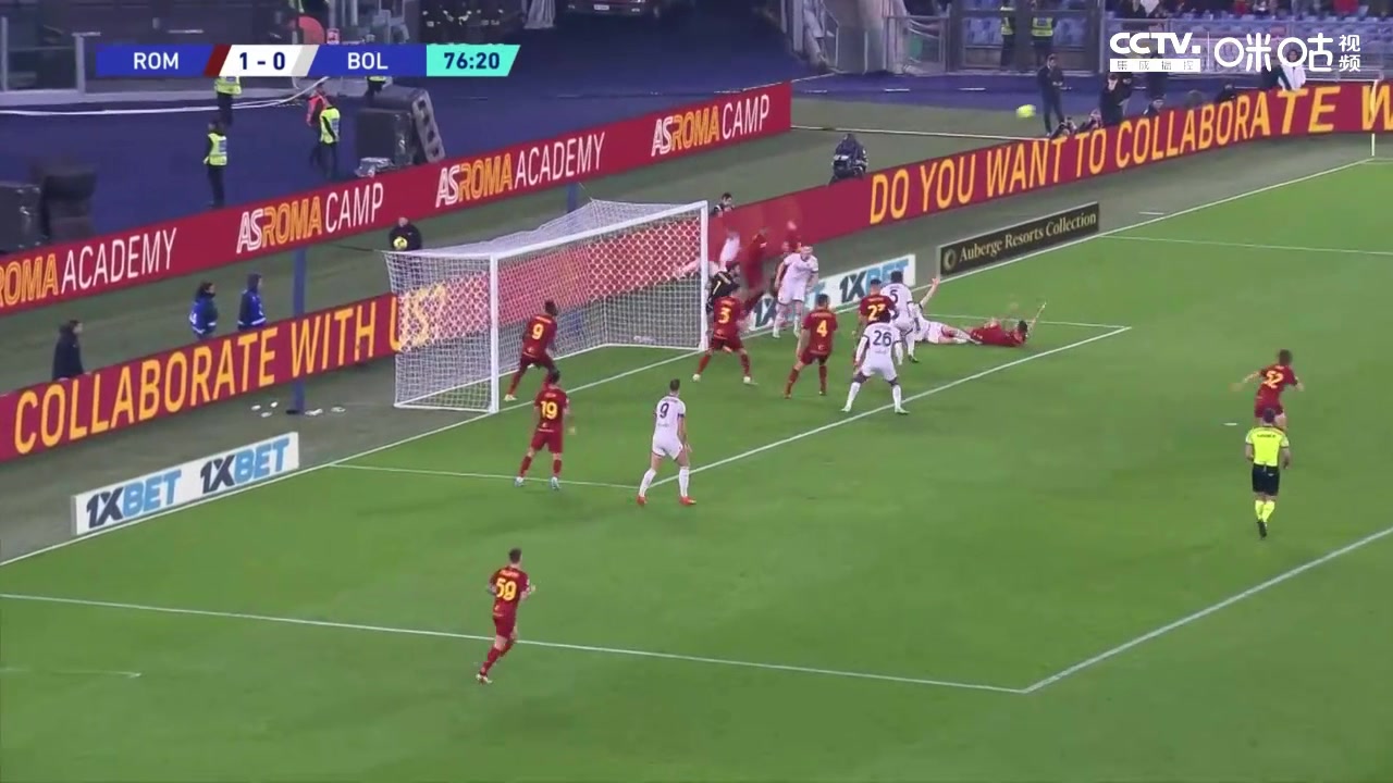 【集锦】意甲-迪巴拉造点+伤退佩莱格里尼点射 罗马1-0博洛尼亚