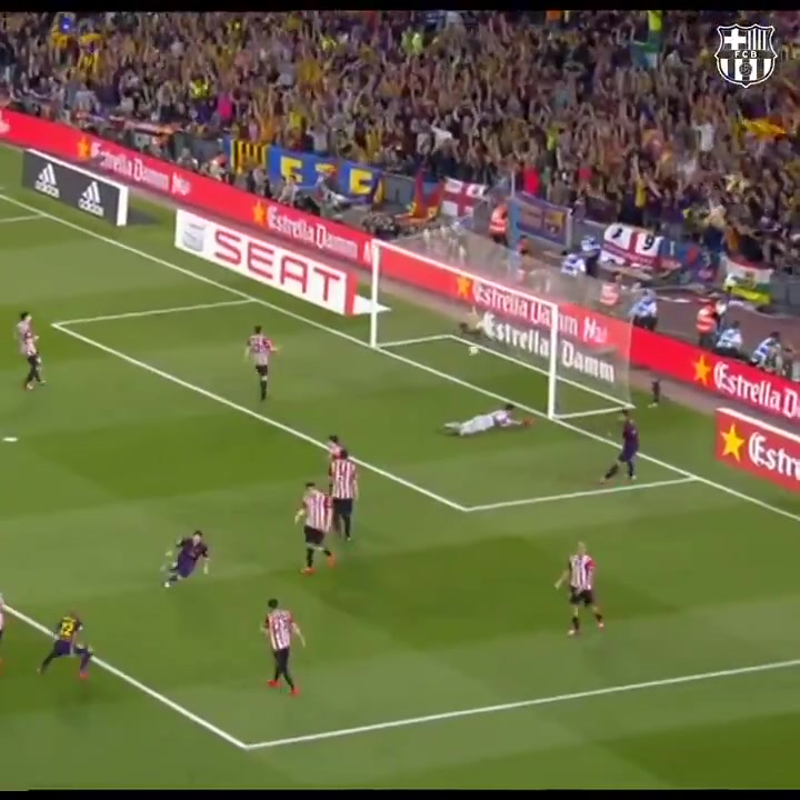 8年前的今天：梅西用球王踢法、在国王杯决赛打进了这粒世纪进球
