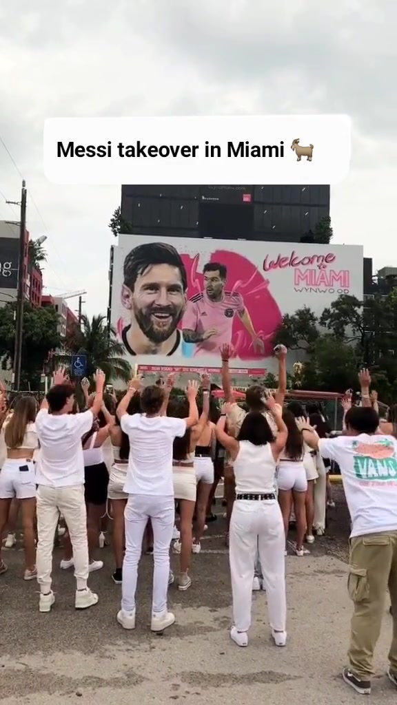 彻底征服，梅西已然成为了迈阿密的城市英雄