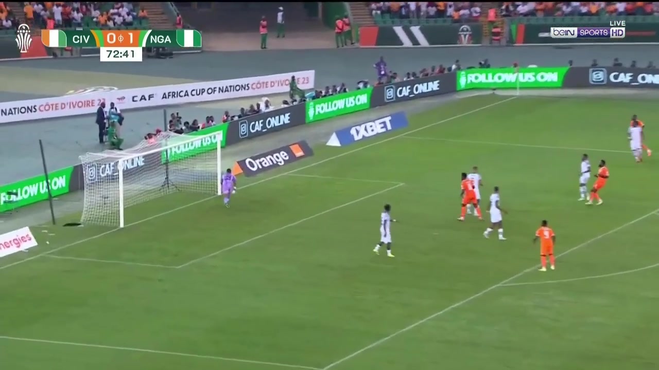 【集锦】非洲杯-奥斯梅恩造点埃孔点射 尼日利亚1-0科特迪瓦